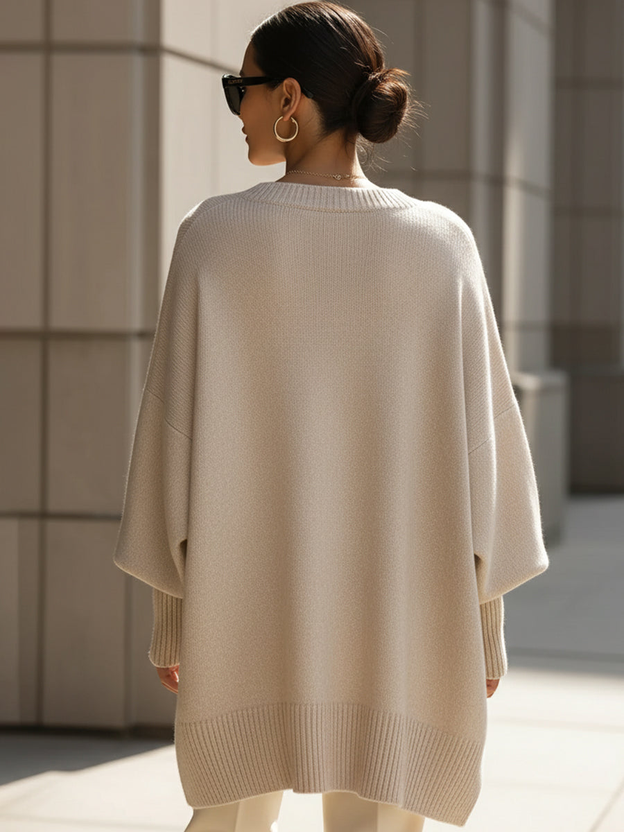 Annette | Extra-Large Jersey Poncho