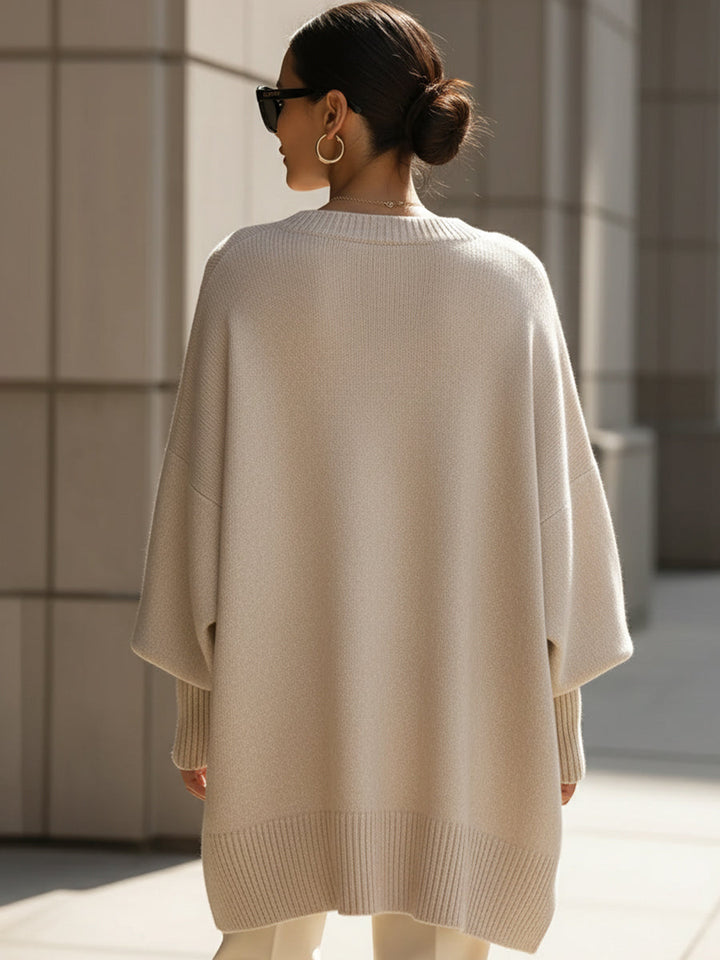 Annette | Extra-Large Jersey Poncho