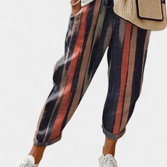Pantalones de Lino de Corte Suelto y Diseño Clásico Mely - Raúl & Sara Madrid