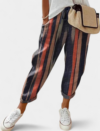 Pantalones de Lino de Corte Suelto y Diseño Clásico Mely - Raúl & Sara Madrid