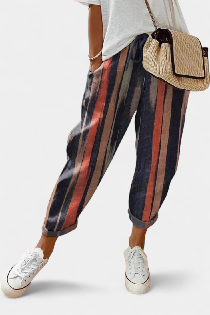 Pantalones de Lino de Corte Suelto y Diseño Clásico Mely - Raúl & Sara Madrid