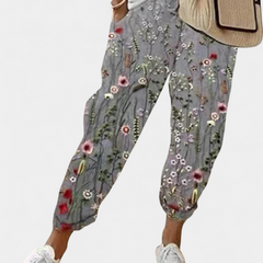 Pantalones de Lino de Corte Suelto y Diseño Clásico Mely - Raúl & Sara Madrid