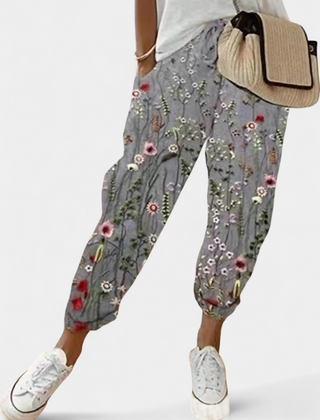 Pantalones de Lino de Corte Suelto y Diseño Clásico Mely - Raúl & Sara Madrid
