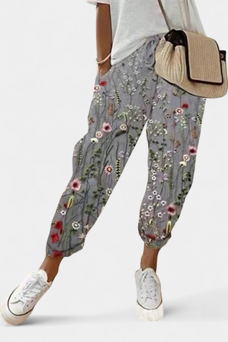 Pantalones de Lino de Corte Suelto y Diseño Clásico Mely - Raúl & Sara Madrid