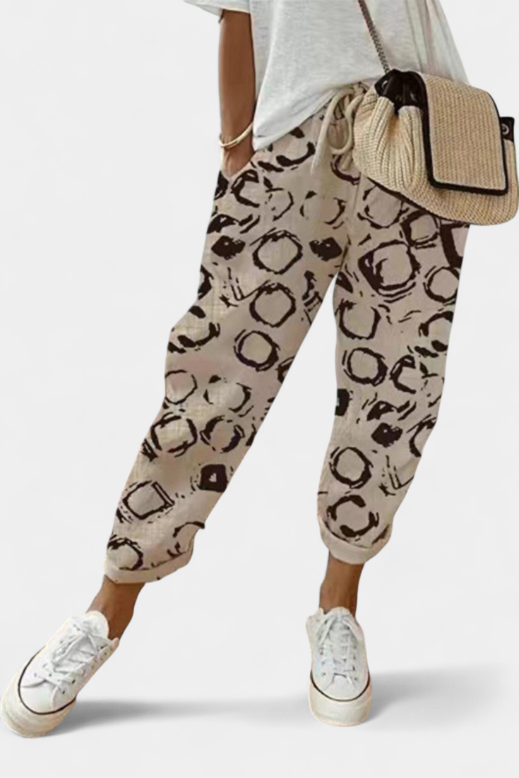 Pantalones de Lino de Corte Suelto y Diseño Clásico Mely - Raúl & Sara Madrid