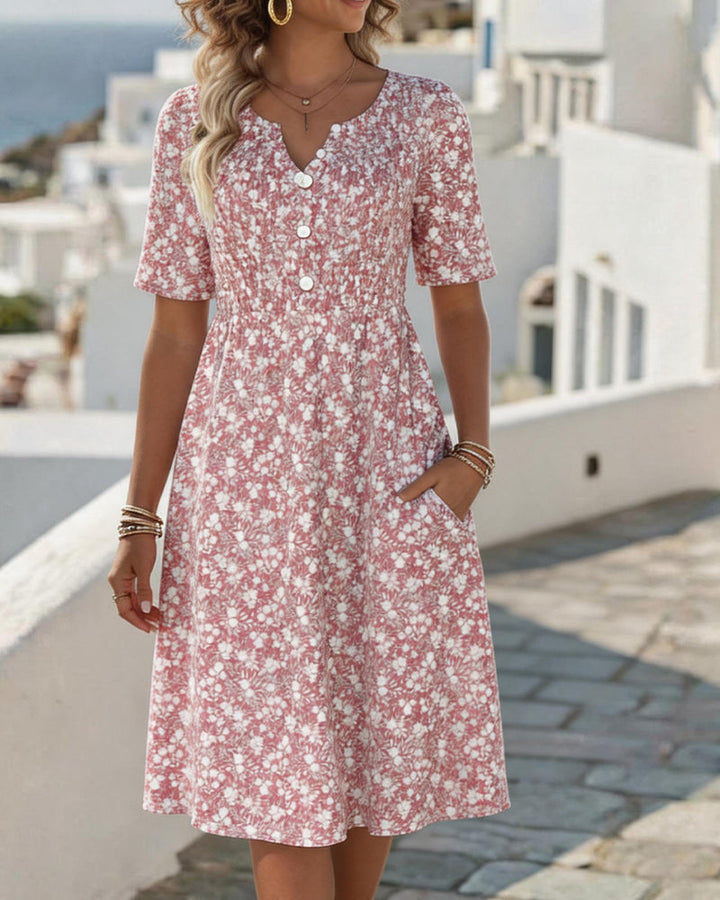 Carmen - Vestido Midi Floral Suelto y Ligero