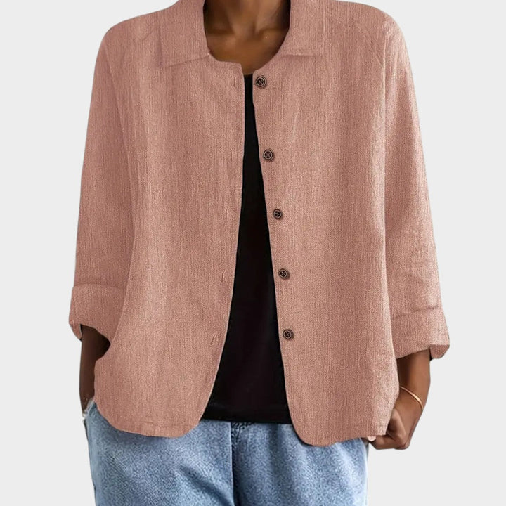 Sofia™ | Chaqueta de Lino Elegante