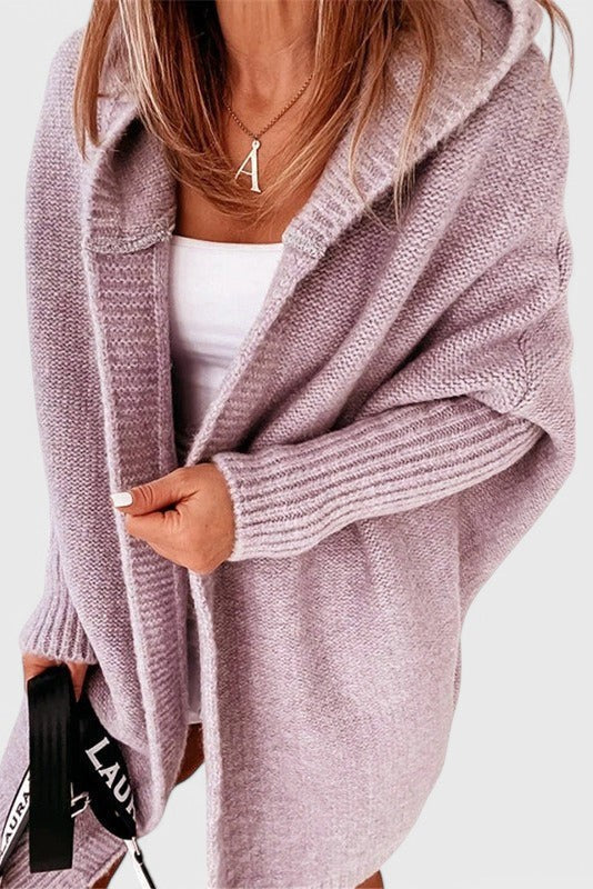 Lovisa | Cárdigan Oversize con Capucha de Punto Grueso