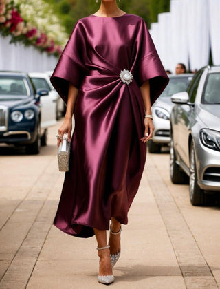 Vestido carmina de satén - Raúl & Sara Madrid