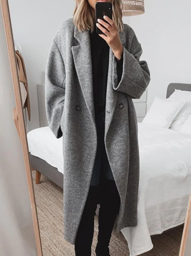 Celia · Abrigo largo de lana oversize