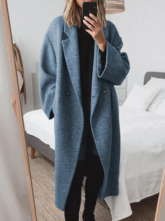 Celia · Abrigo largo de lana oversize
