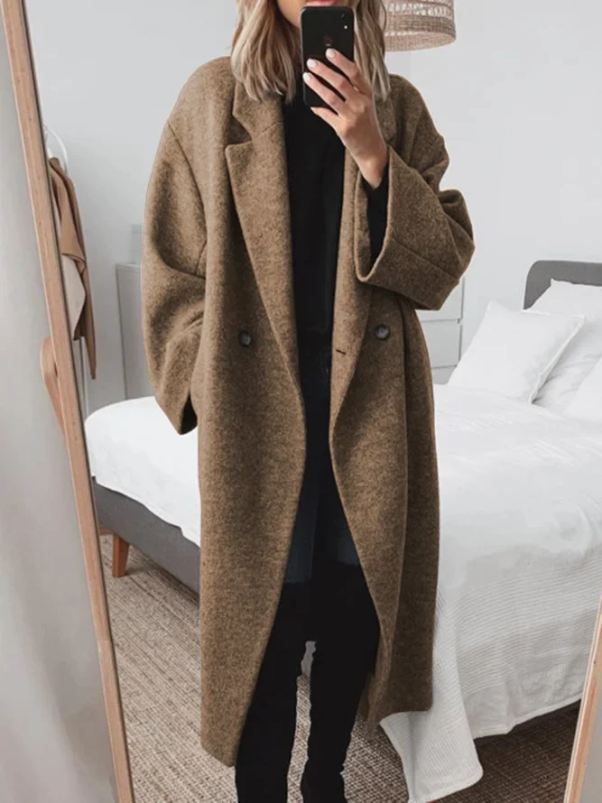 Celia · Abrigo largo de lana oversize
