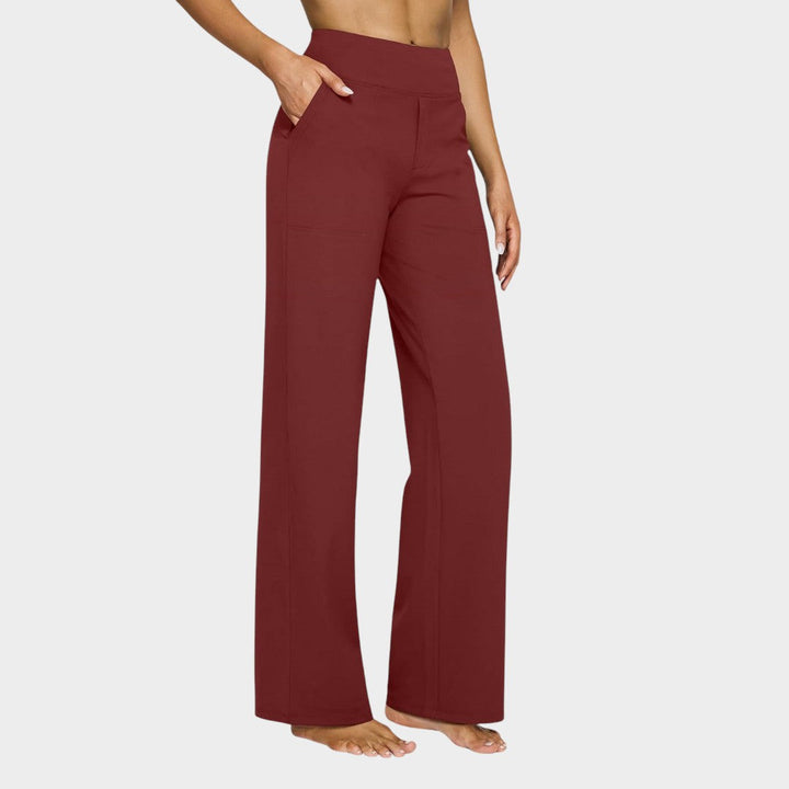 Calista™ | Pantalones de mujer de pierna ancha en marrón