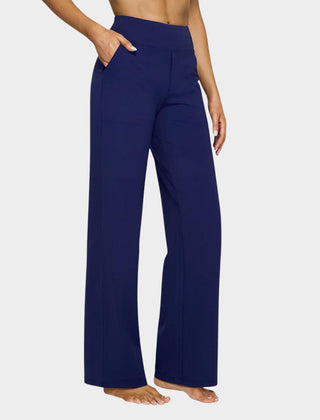 Calista · Pantalones de mujer de pierna ancha en marrón - Raúl & Sara Madrid