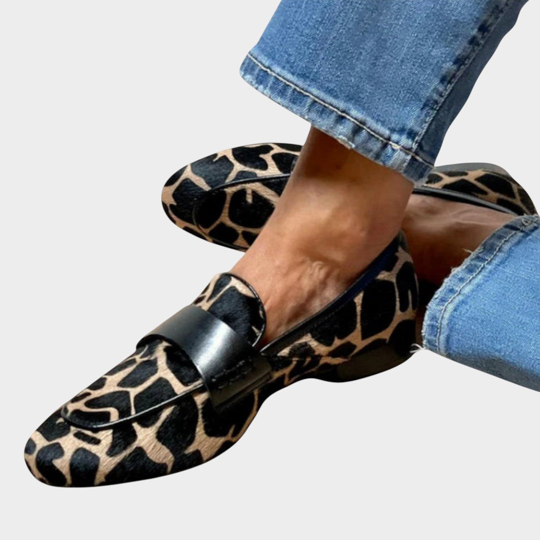 Leonie™ | Mocasines Femeninos con Diseño de Animal Print