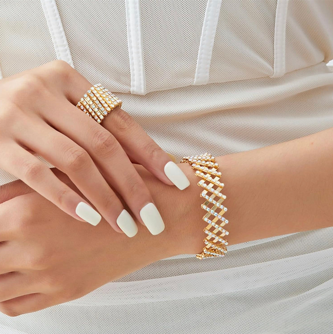 Diana - Anillo y Pulsera en Oro