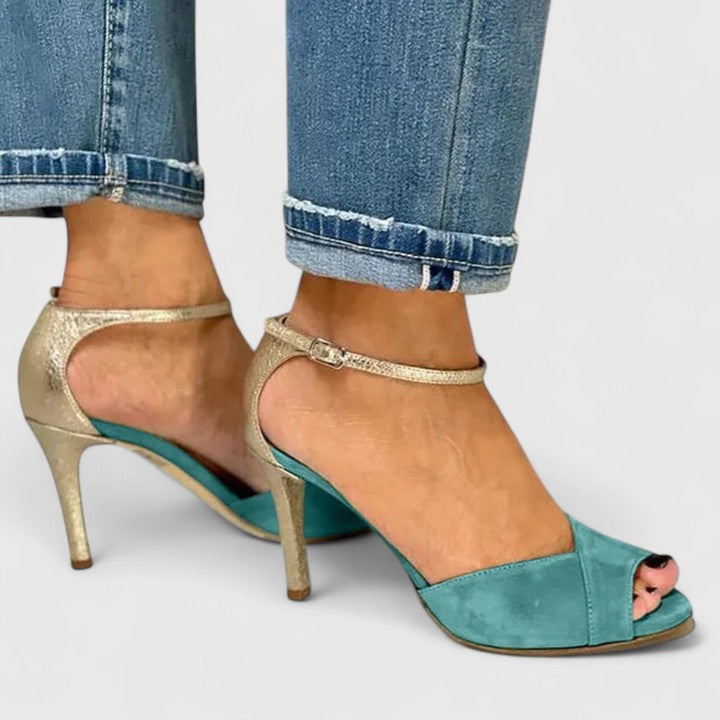 Amparo™ | Elegante Sandalia de Tacón Fino con Correa