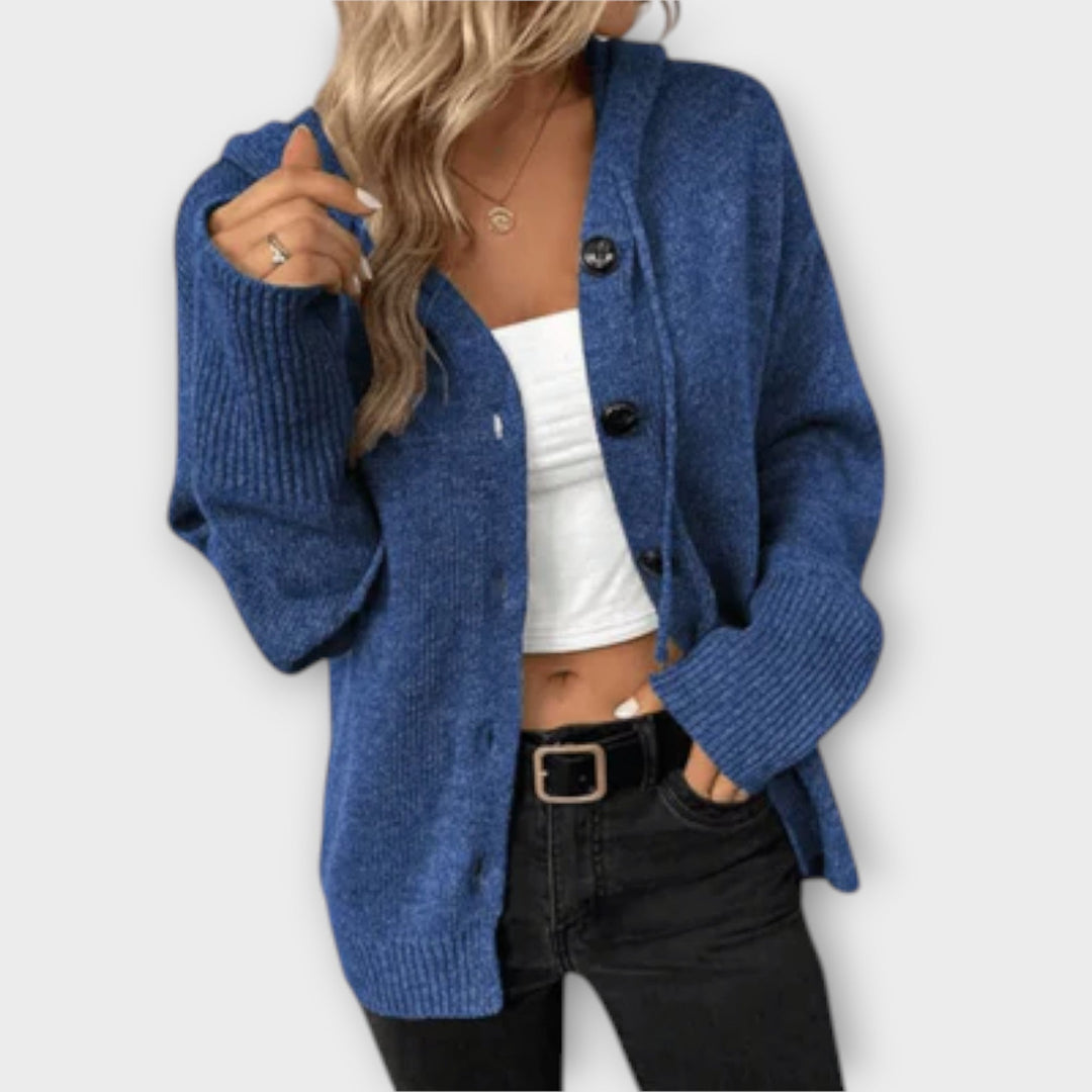 Britán - Cozy Knitted Button-Up Cardigan