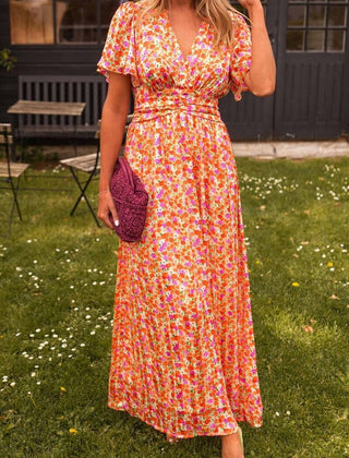 Vestido elegante con escote en v - Raúl & Sara Madrid