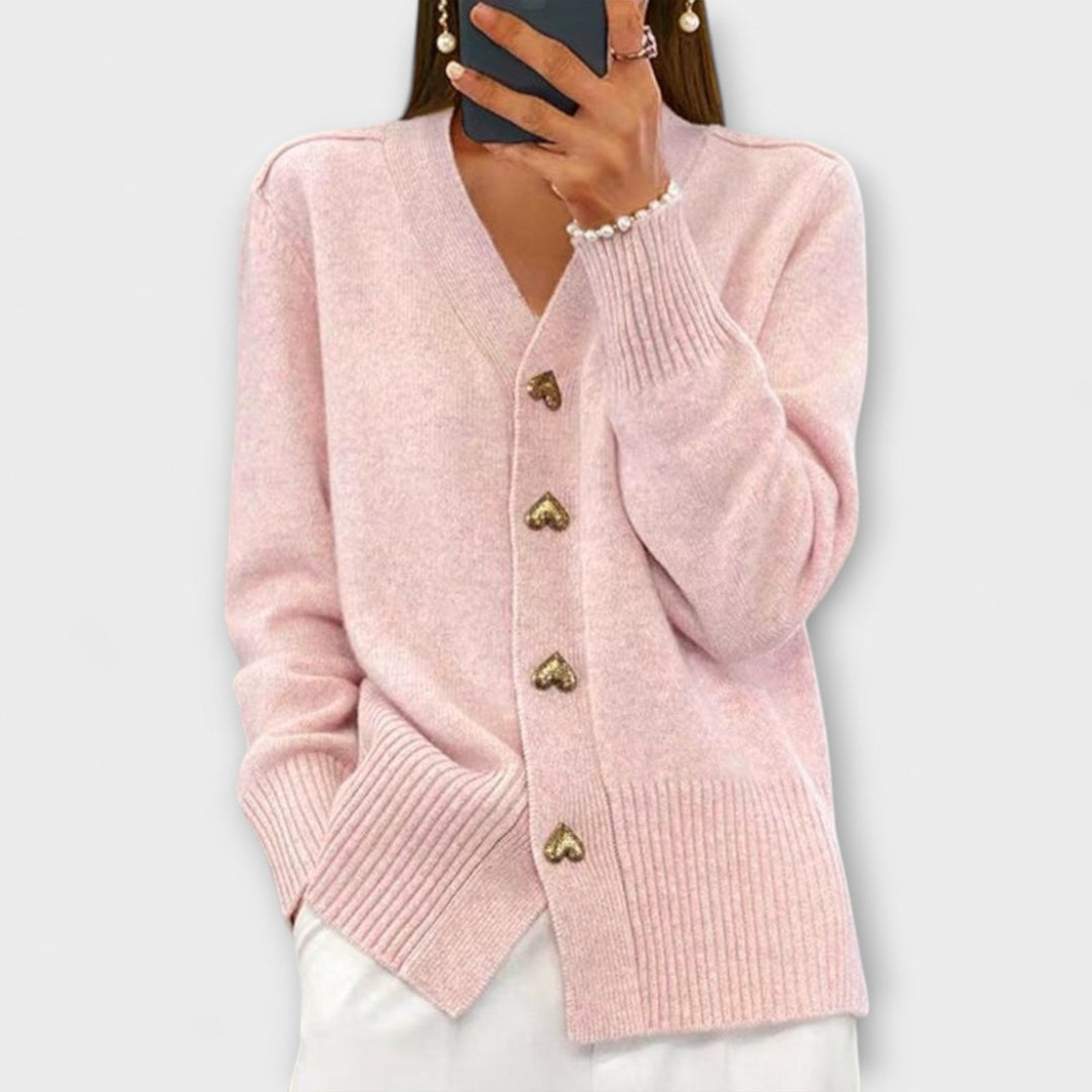 Marij – Vintage-Style V-Neck Sweater for Women