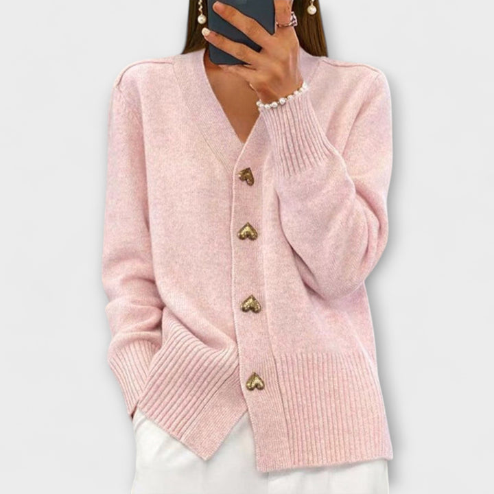 Marij – Vintage-Style V-Neck Sweater for Women
