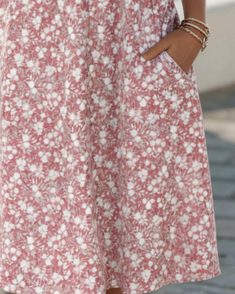 Vestido midi floral suelto y ligero - Raúl & Sara Madrid