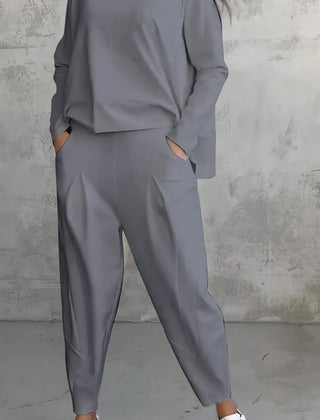 Emilie · Conjunto elástico de cuello redondo
