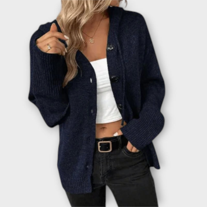 Britán - Cozy Knitted Button-Up Cardigan