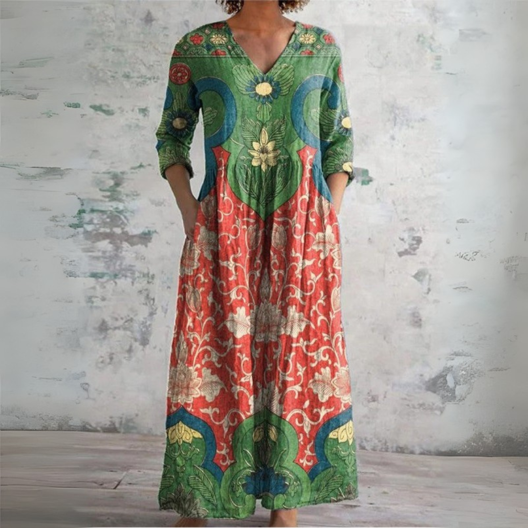 Vestido maxi floral vintage - Raúl & Sara Madrid