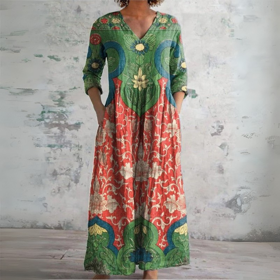Vestido maxi floral vintage - Raúl & Sara Madrid