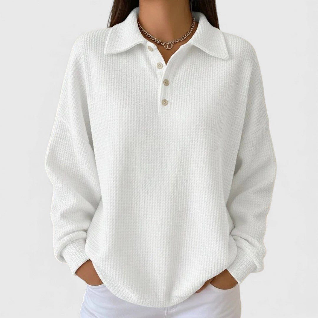 Mara | Cozy Collared Jersey