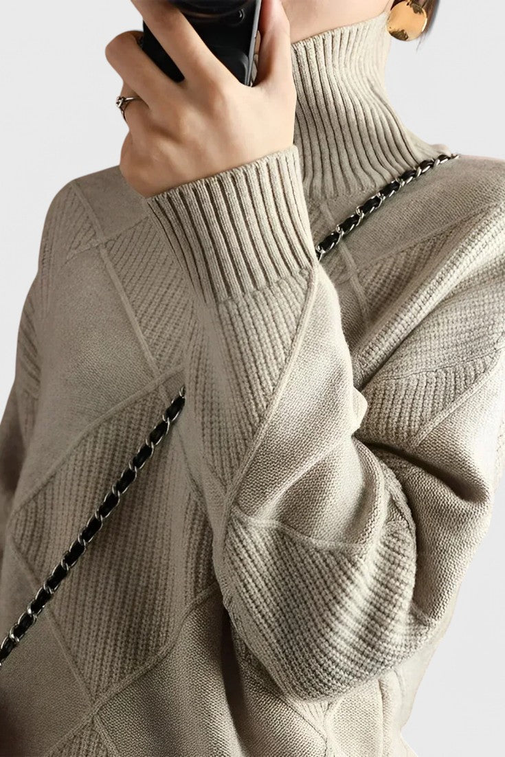 Jasmine | Jersey de Cachemira Cuello Alto