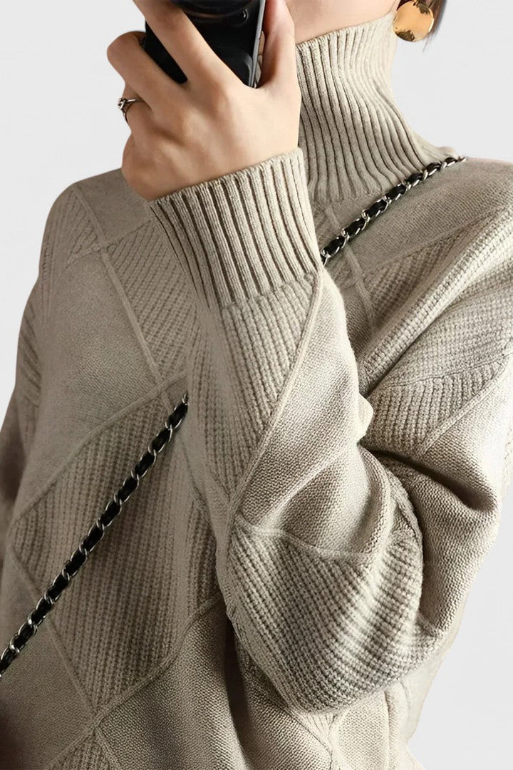 Jasmine | Jersey de Cachemira Cuello Alto