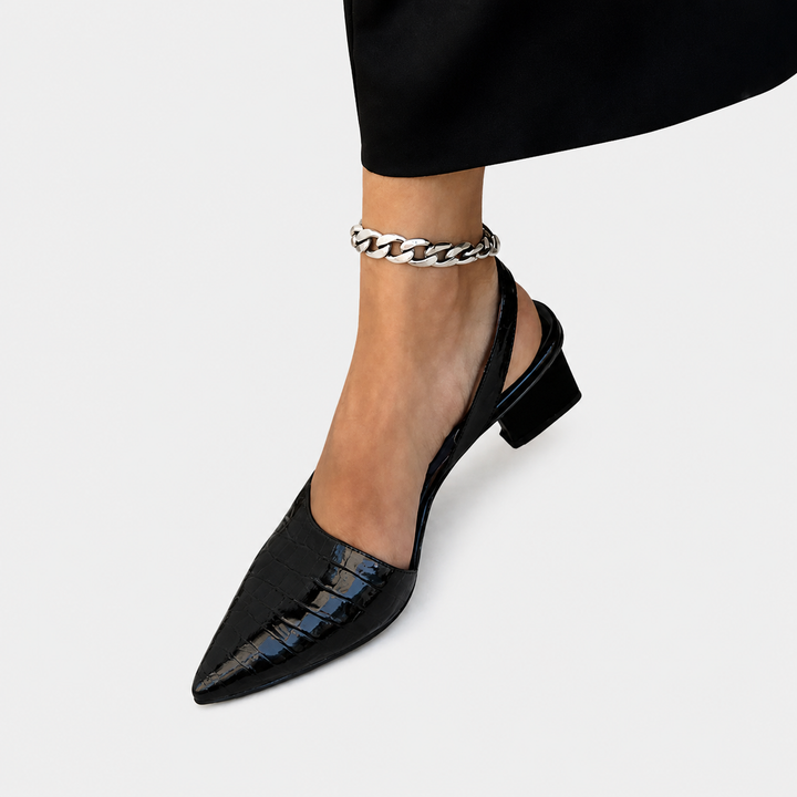Micaela™ | Zapatos de Tacón Bloque con Punta Cuadrada