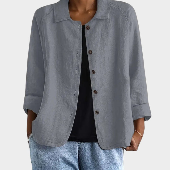 Sofia™ | Chaqueta de Lino Elegante