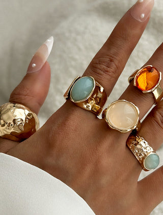 Conjunto de Anillos Abiertos con Brillantes - Raúl & Sara Madrid