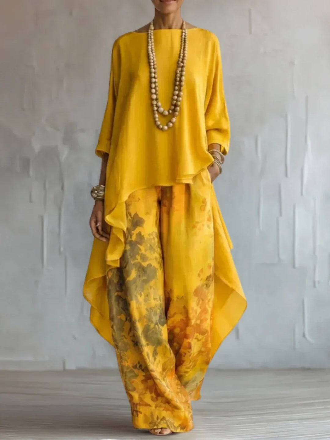 Ludovina™ | Floral Asymmetrical Set