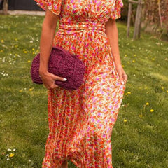 Vestido elegante con escote en v - Raúl & Sara Madrid