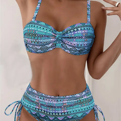 Conjunto de bikini con estampado étnico sexy - Raúl & Sara Madrid