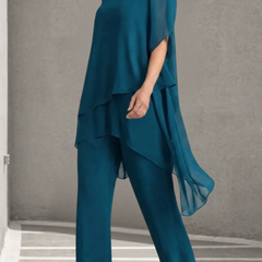 Aurora · Conjunto de Pantalones Palazzo de Gasa - Raúl & Sara Madrid