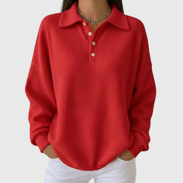 Mara | Cozy Collared Jersey