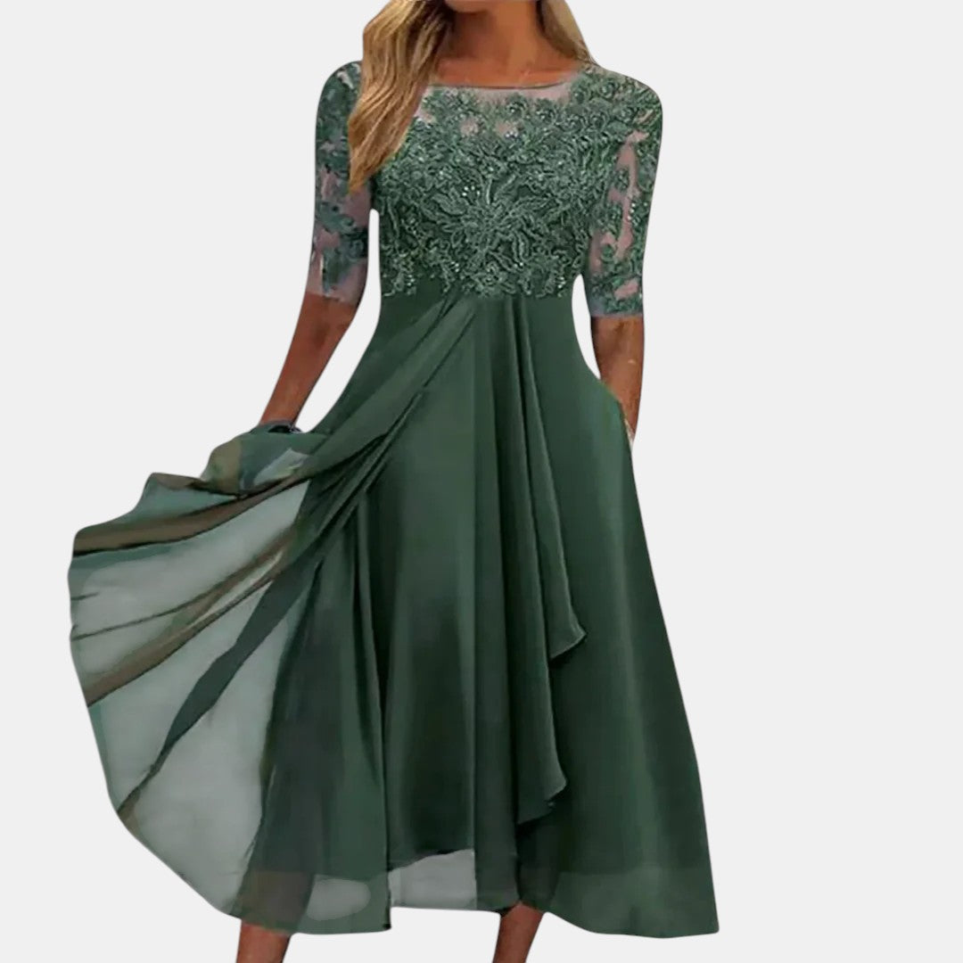 Vestido elegante de encaje - Raúl & Sara Madrid