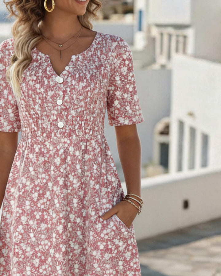 Carmen - Vestido Midi Floral Suelto y Ligero