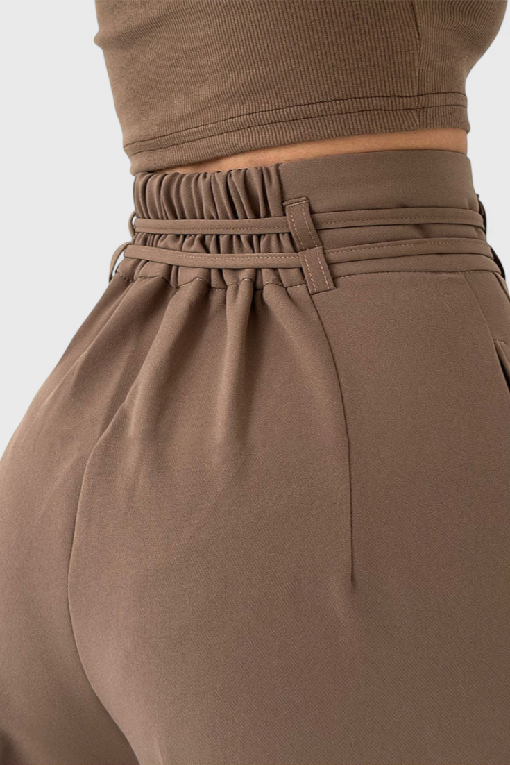 Sophie Pantalones de pierna ancha con cintas ajustables