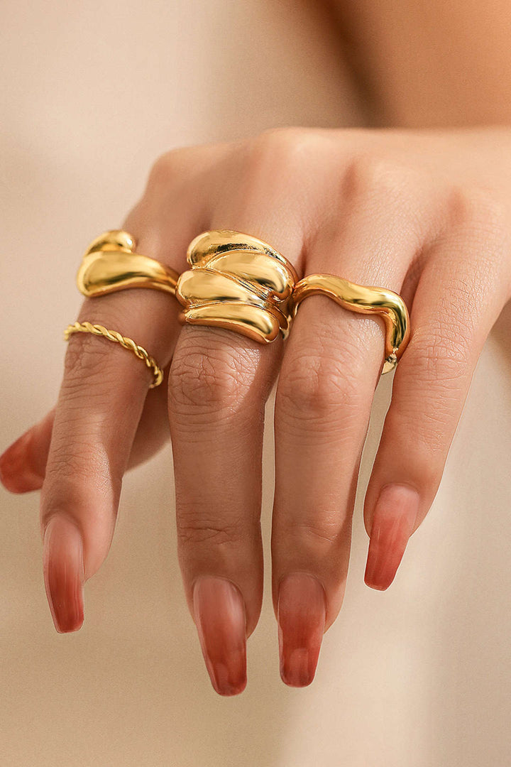 Conjunto de 4 Anillos de Metal