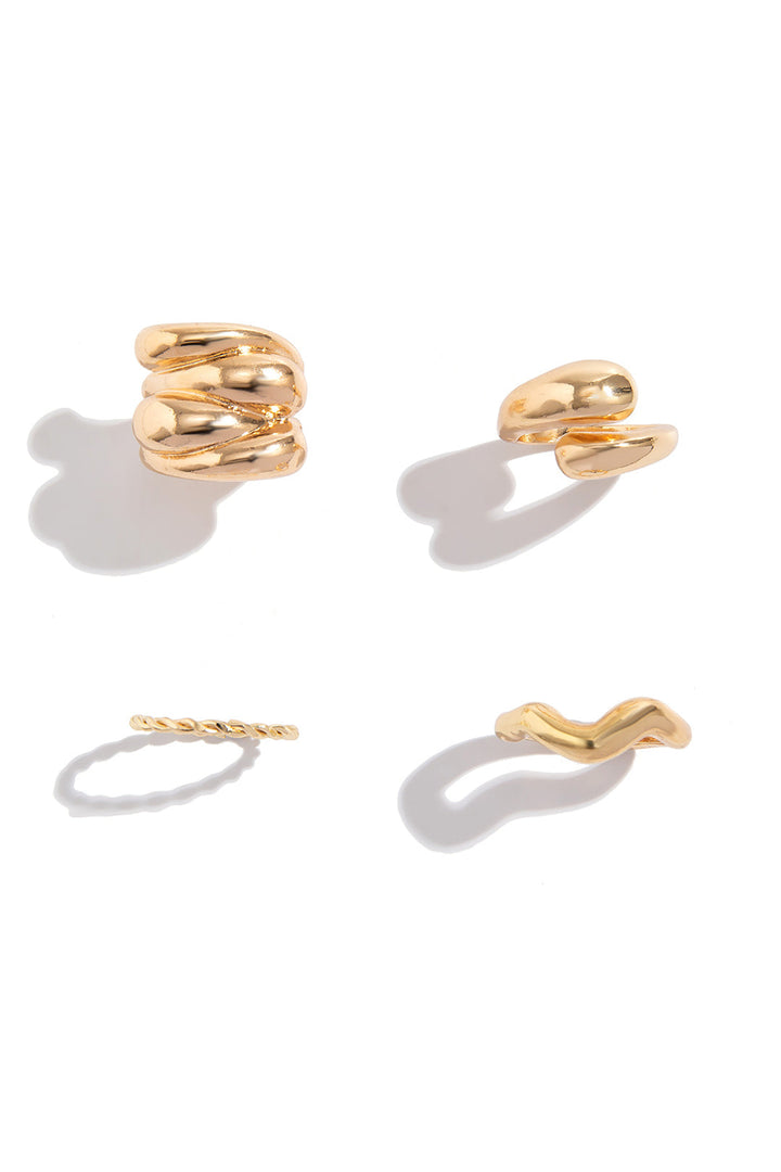 Conjunto de 4 Anillos de Metal
