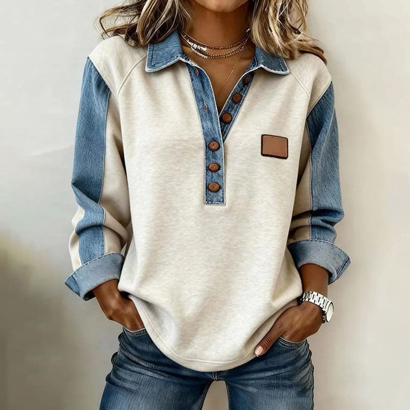 Carlota · Sudadera Casual Vintage de Manga Larga - Raúl & Sara Madrid