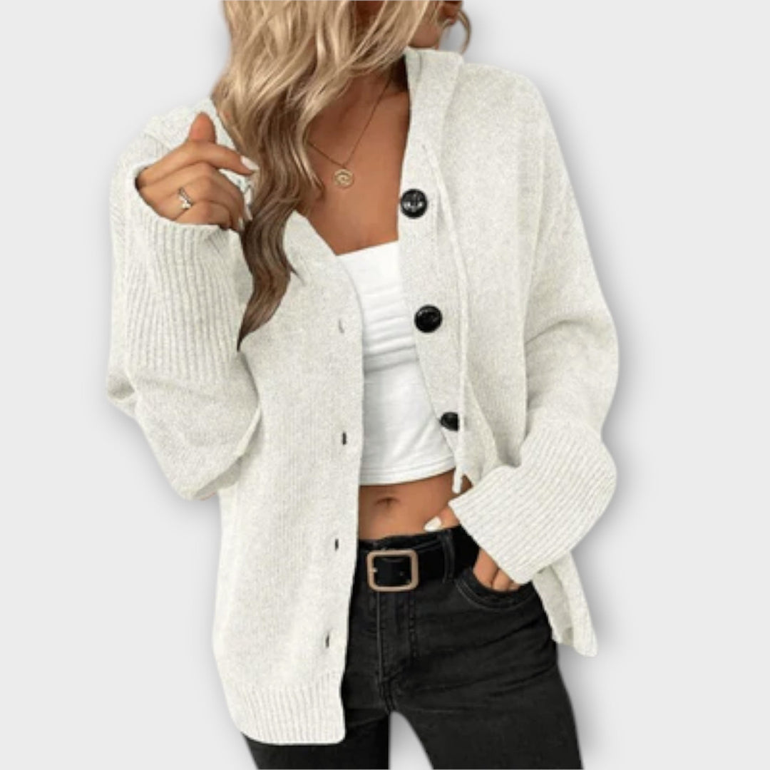 Britán - Cozy Knitted Button-Up Cardigan