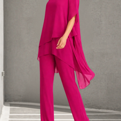 Aurora · Conjunto de Pantalones Palazzo de Gasa - Raúl & Sara Madrid