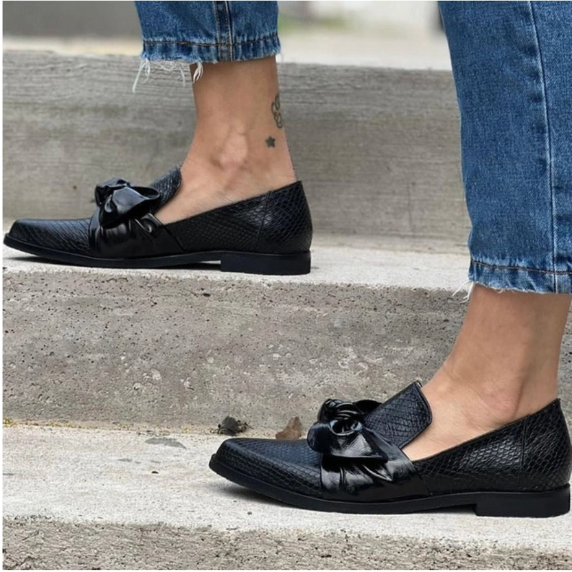 Mocasines con detalle de lazo - Raúl & Sara Madrid